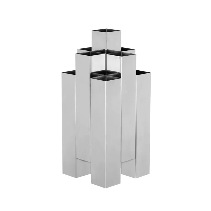 Ferm Living - Tessera 3 x 3 vase, stainless steel