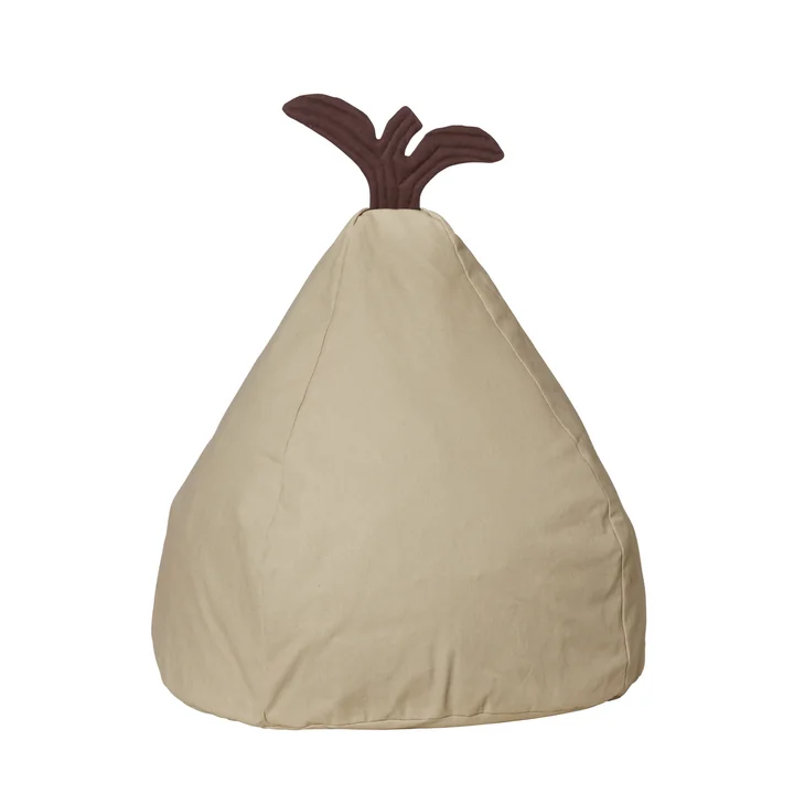 Ferm Living - Pear beanbag, 55 x 85 cm, elm green