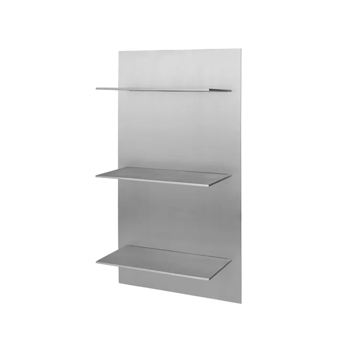 Ferm Living - Lager Triple wall shelf, Small, aluminum