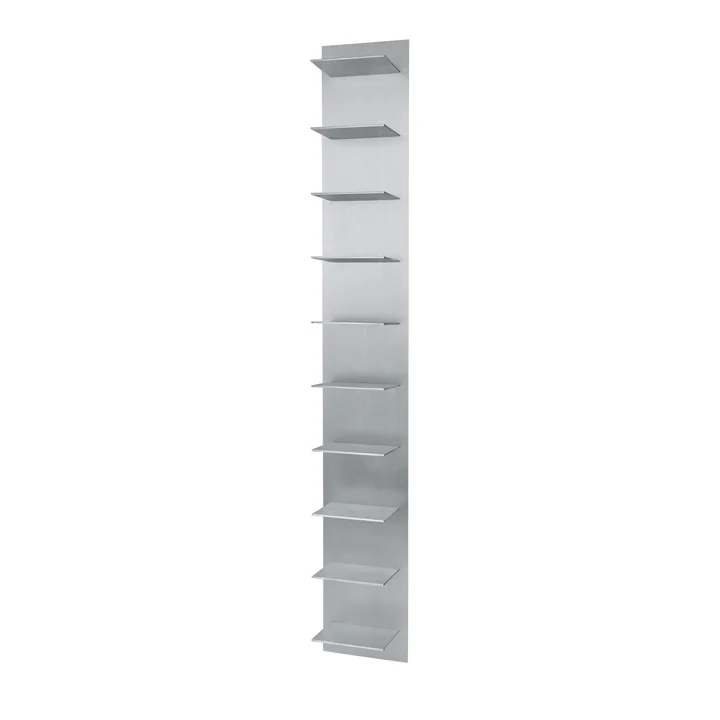 Ferm Living - Lager Tall Wall shelf, 25 x 170 cm, aluminum
