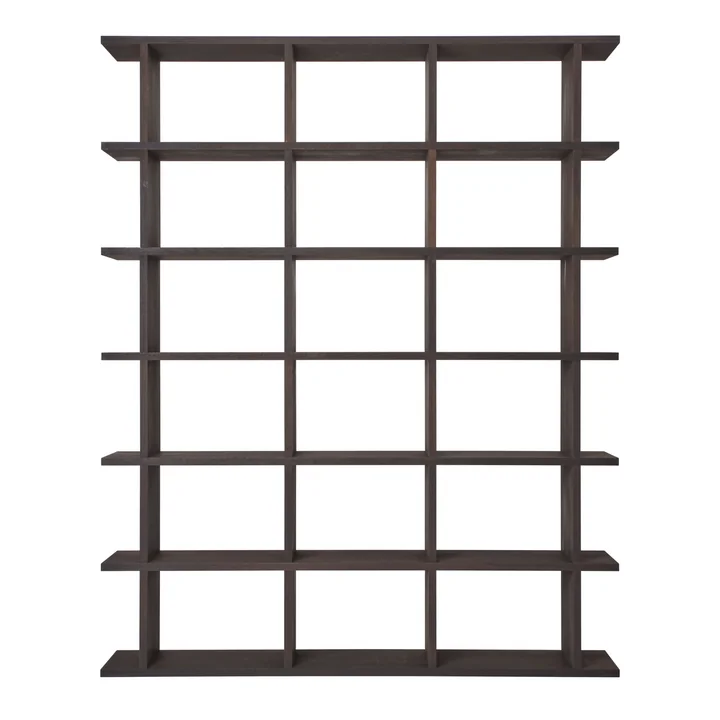 Ferm Living - Kona bookcase 3 x 6, 170 x 210 cm, dark stained oak