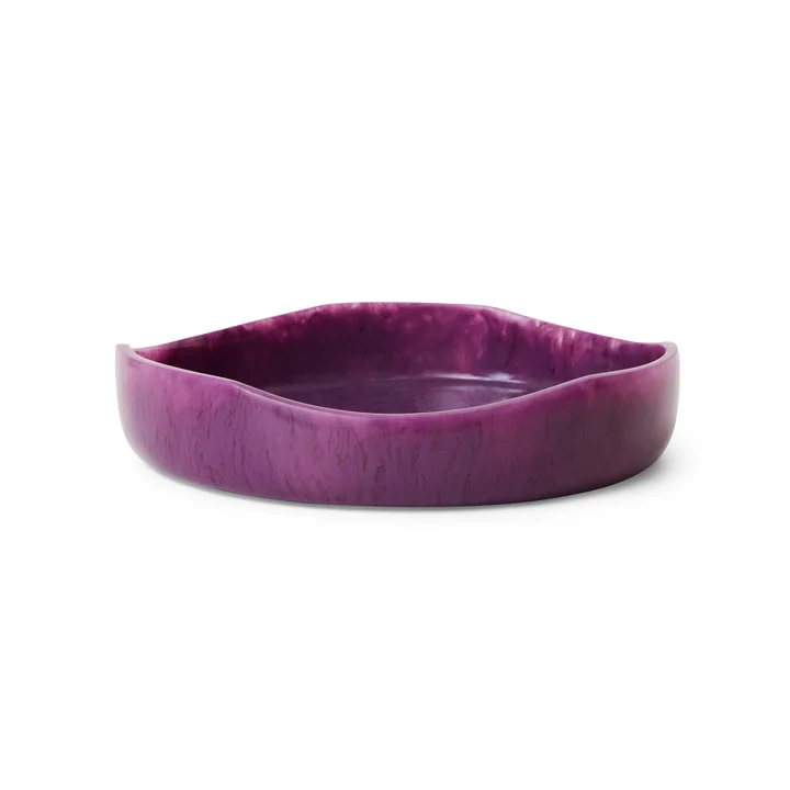 HKliving - Shell Salad bowl, Ø 26.5 cm, plum