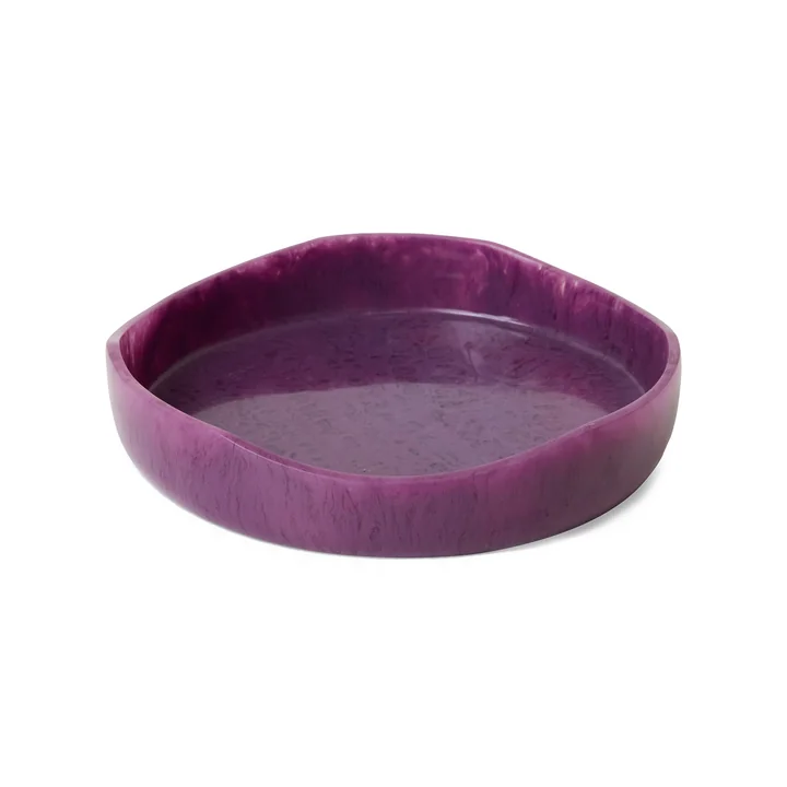 HKliving - Shell Salad bowl, Ø 26.5 cm, plum