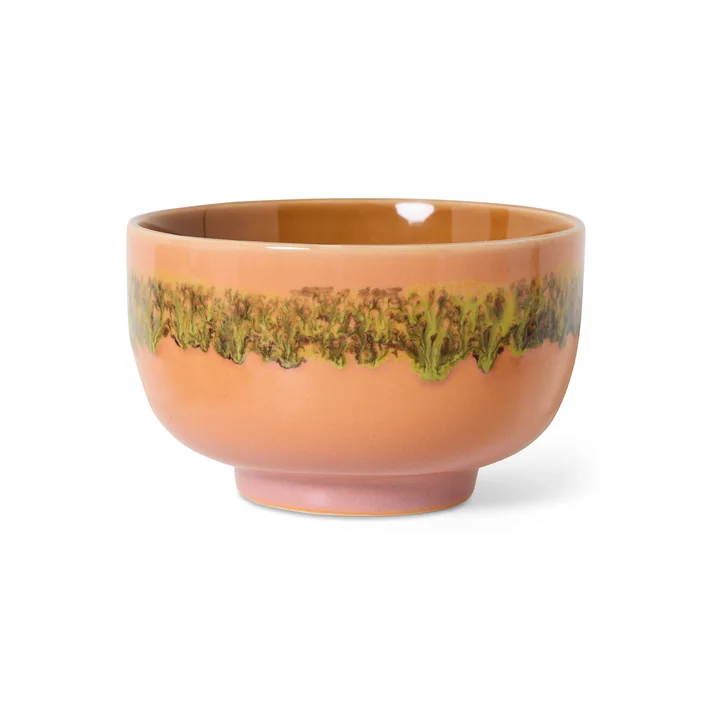 HKliving - 70's Pasta bowl, Ø 13.5 cm, lush