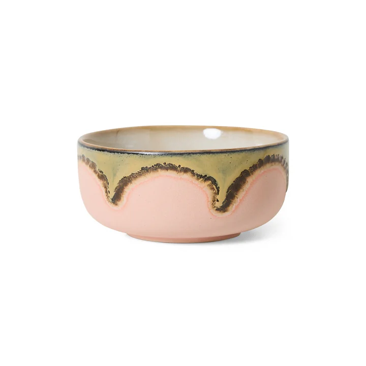 HKliving - 70's dessert bowl, Ø 12.5 cm, gem