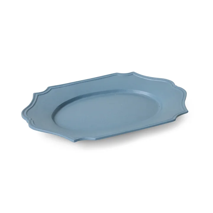HKliving - New Classics Serving tray, 35.5 x 24.5 cm, soft blue