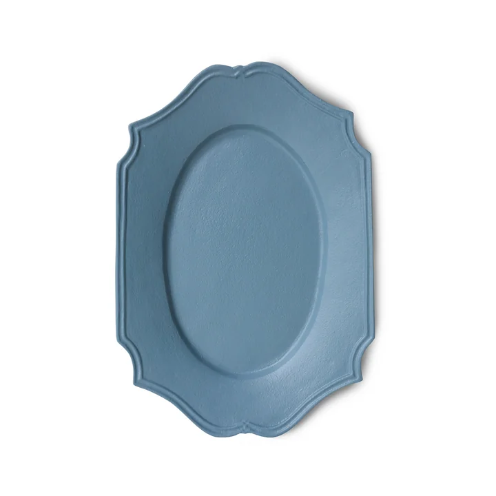 HKliving - New Classics Serving tray, 35.5 x 24.5 cm, soft blue