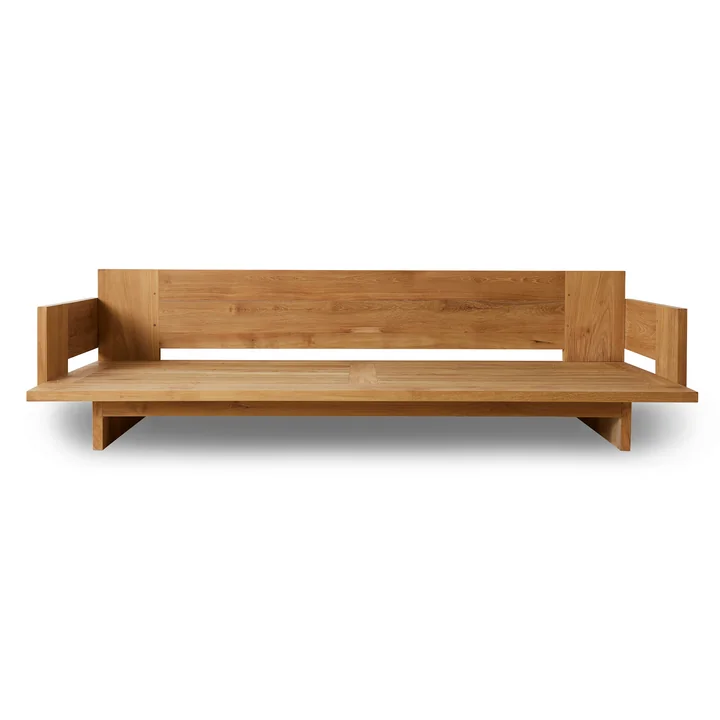 HKliving - Outdoor teak lounge sofa, wooden frame