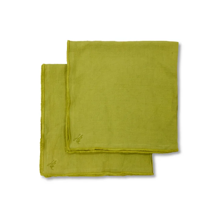 HKliving - Ease Napkins, 50 x 50 cm, citrus (set of 2)