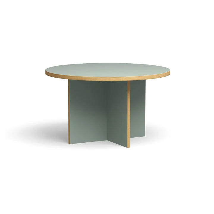 HKliving - Dining table, Ø 130 cm, pale blue