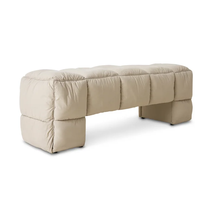 HKliving - Puffy Lobby Bench, 140 cm, pebble