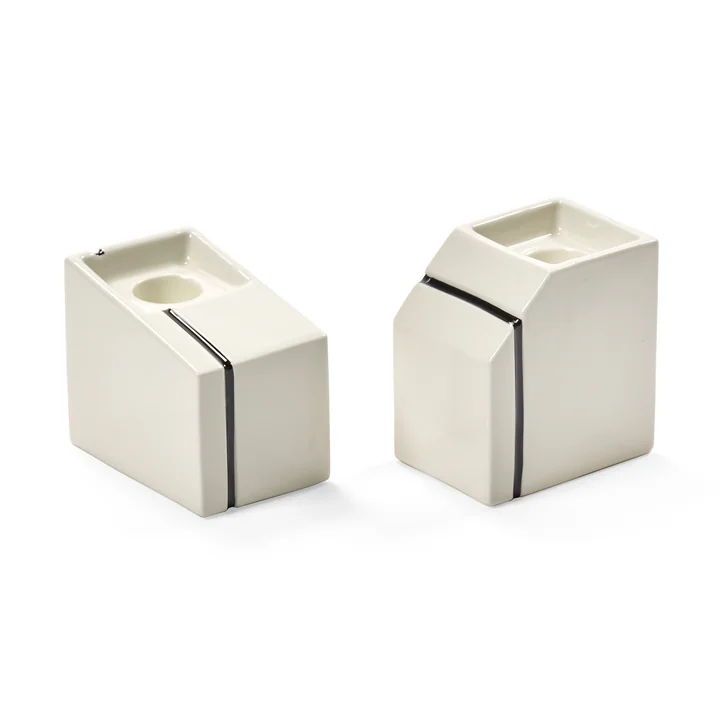 Serax - Silos Candle holder, white (set of 2)