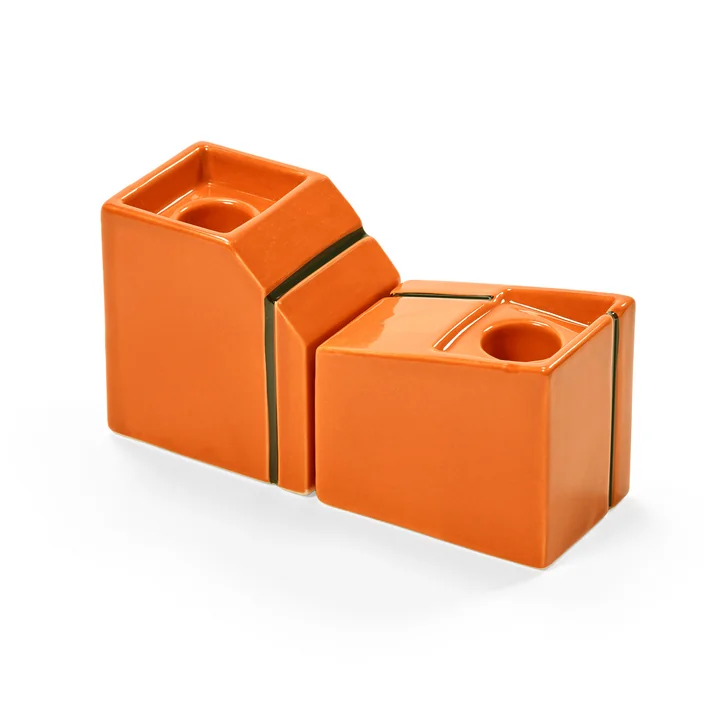 Serax - Silos Candle holder, orange (set of 2)