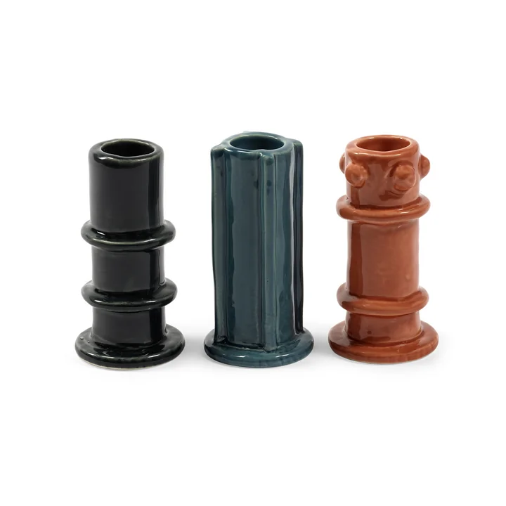 Serax - Molly candlestick 03, multicolored (set of 3)