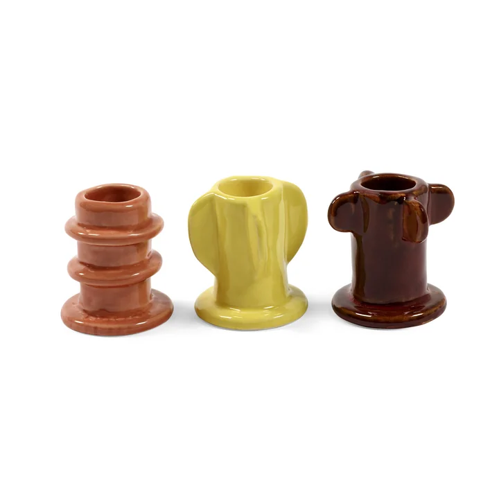 Serax - Molly candlestick 02, multicolored (set of 3)