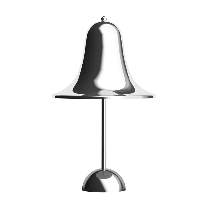 Verpan - Pantop Portable LED rechargeable lamp Ø 30 x 18 cm, chrome-plated