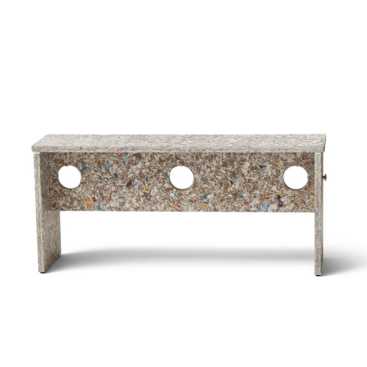 Form & Refine - Remake bench, 95 cm, gray