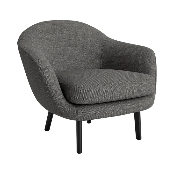 Normann Copenhagen - Sum armchair, black aluminum / upholstery Hallingdal 65 368/ leg color black