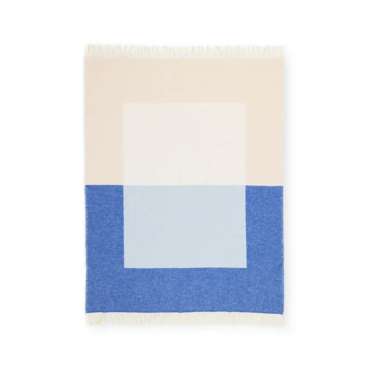Northern - Echo wool blanket 130 x 170 cm, blue