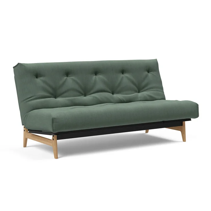 Innovation Living - Aslak 140 sofa bed, 200 x 81 cm, green (518 Elegance Green )
