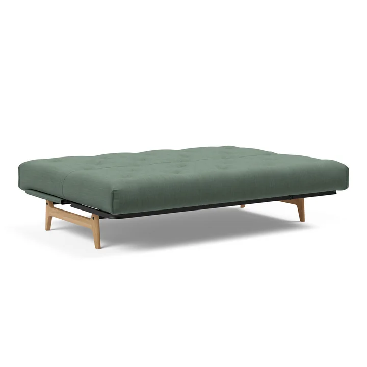 Innovation Living - Aslak 140 sofa bed, 200 x 81 cm, green (518 Elegance Green )