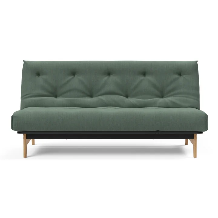 Innovation Living - Aslak 140 sofa bed, 200 x 81 cm, green (518 Elegance Green )