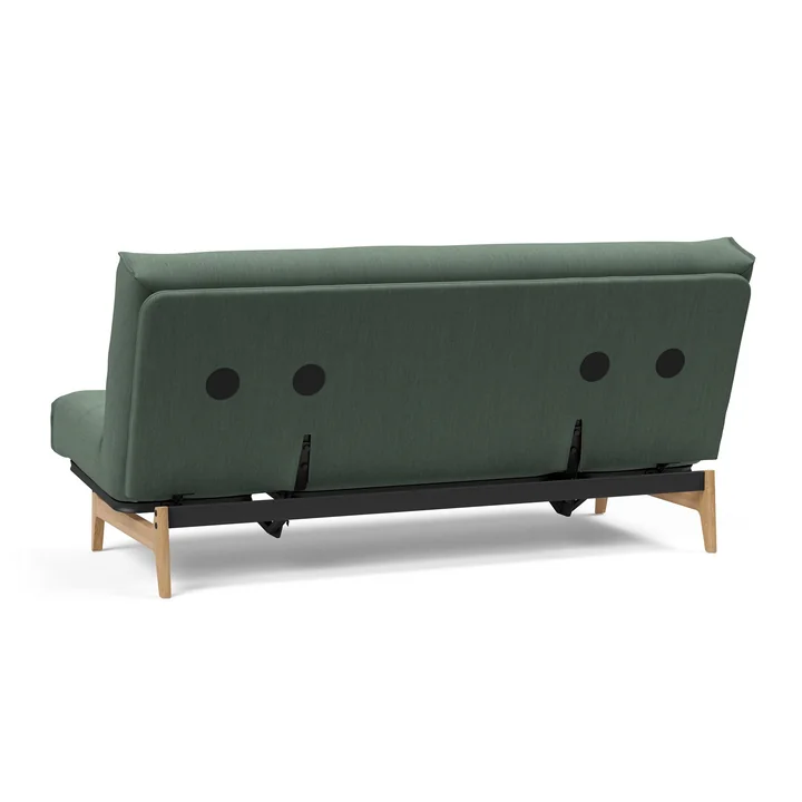 Innovation Living - Aslak 140 sofa bed, 200 x 81 cm, green (518 Elegance Green )