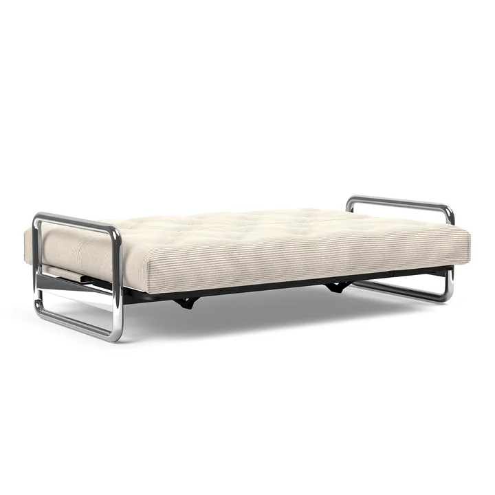 Innovation Living - Lomira Classic Sofa bed, incl. Nordic mattress, 140 x 200 cm (594 Corduroy Ivory)