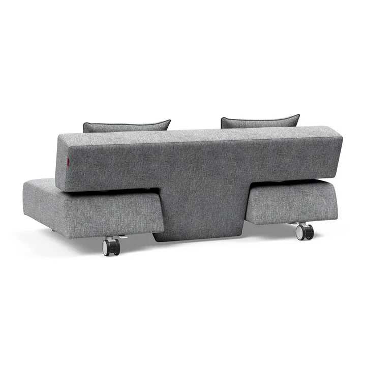 Innovation Living - Long Horn Deluxe Excess sofa bed, 210 x 114 cm, gray (565 Twist Granite )
