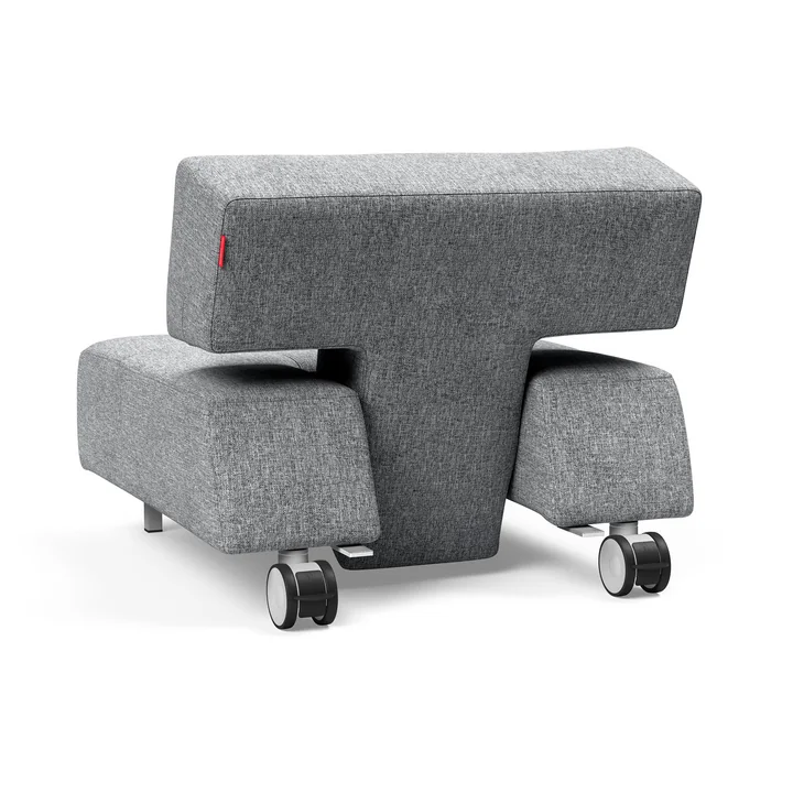 Innovation Living - Long Horn Deluxe Excess Armchair, gray (565 Twist Granite)