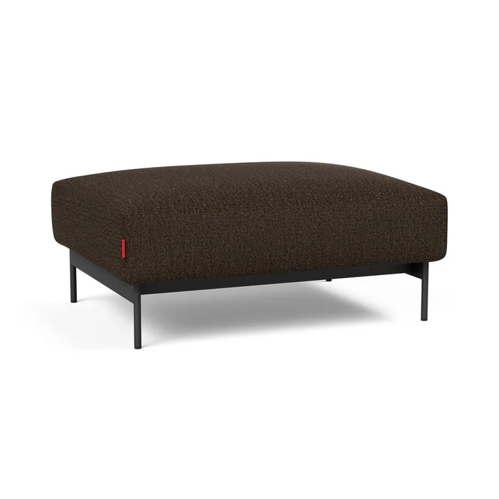 Innovation Living - Malloy Ottoman, brown / black (358 Taura Chocco )