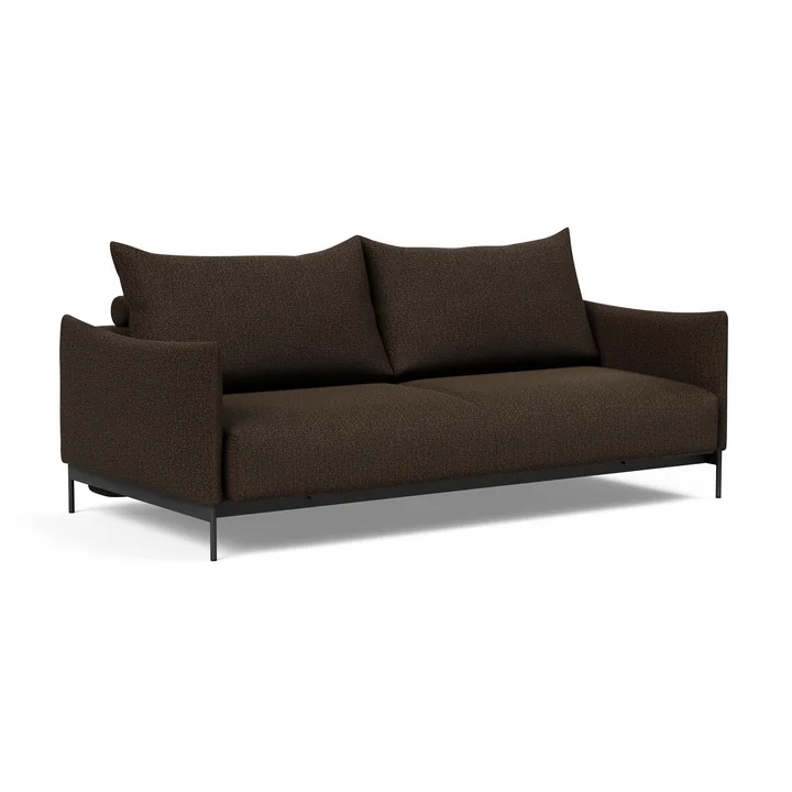 Innovation Living - Malloy sofa bed, 225 x 110 cm, dark brown / black (358 Taura Chocco )