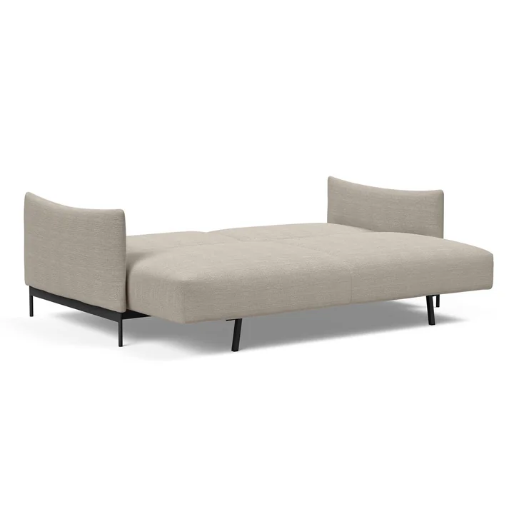 Innovation Living - Malloy sofa bed, 225 x 110 cm, natural (579 Kenya Gravel )