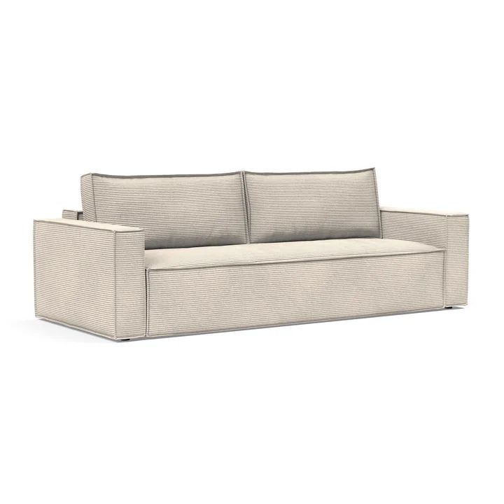 Innovation Living - Newilla sofa bed, 246 x 110 cm, ivory (595 Corduroy )