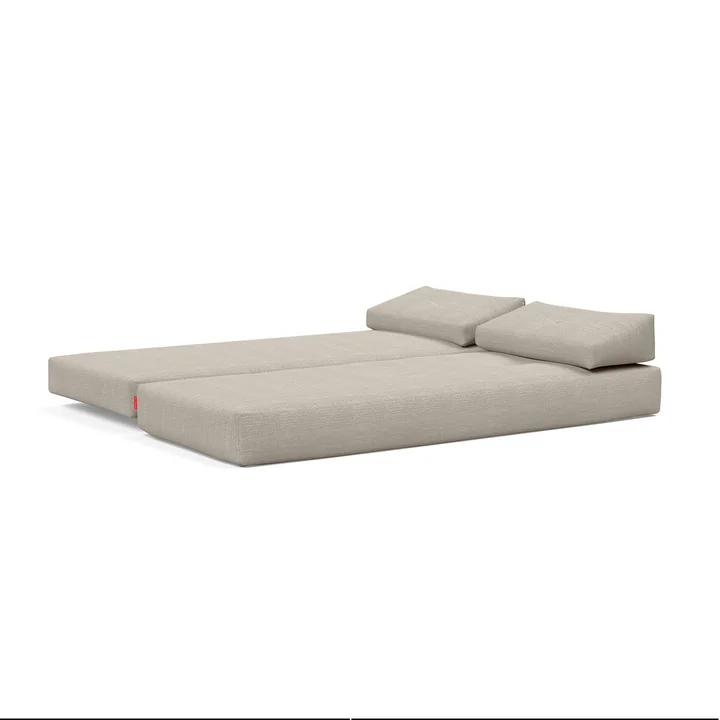 Innovation Living - Sigmund aluminum sofa bed, 200 x 84 cm, natural (579 Kenya Gravel )
