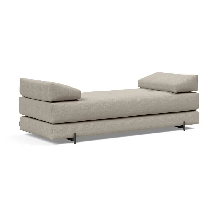 Innovation Living - Sigmund Indu sofa bed, 200 x 84 cm, natural (579 Kenya Gravel )