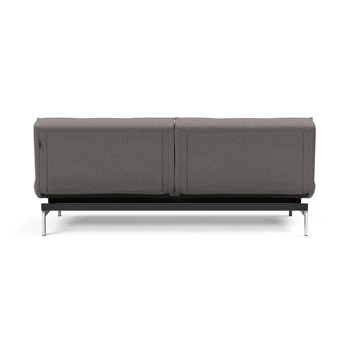 Innovation Living - Splitback Sofa bed, 210 x 89 cm, chrome / gray (521 Mixed Dance )