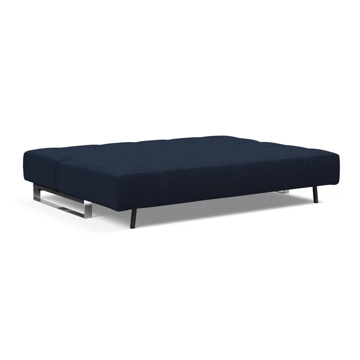 Innovation Living - Supremax D.E.L. sofa bed, 200 x 115 cm, chrome / blue (528 Mixed Dance )