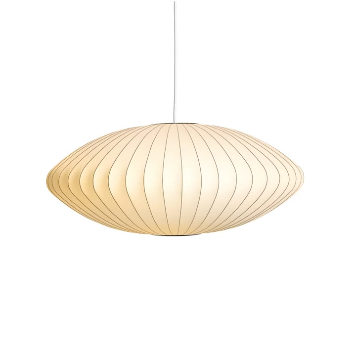 Nelson Saucer Bubble pendant light M, Ø 6 3. 5 x H 2 5. 5 cm, off white by HAY