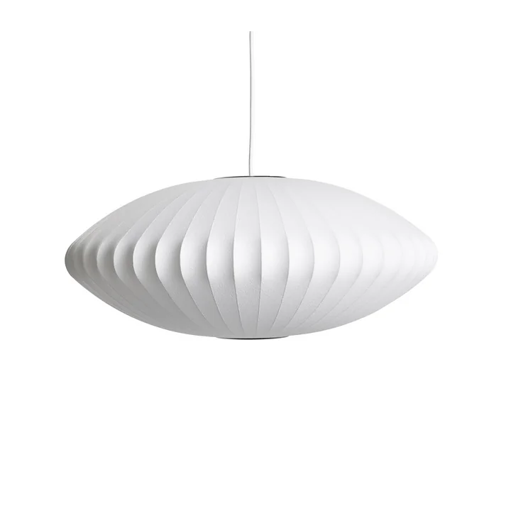 Nelson Saucer Bubble pendant light M, Ø 6 3. 5 x H 2 5. 5 cm, off white by HAY