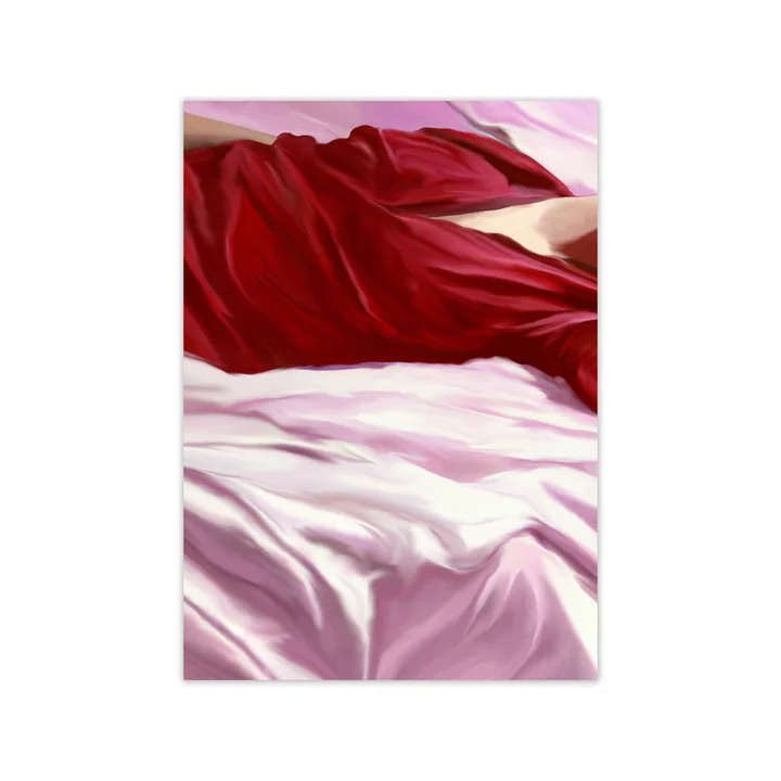Paper Collective - Burgundy Shirt Poster, 50 x 70 cm