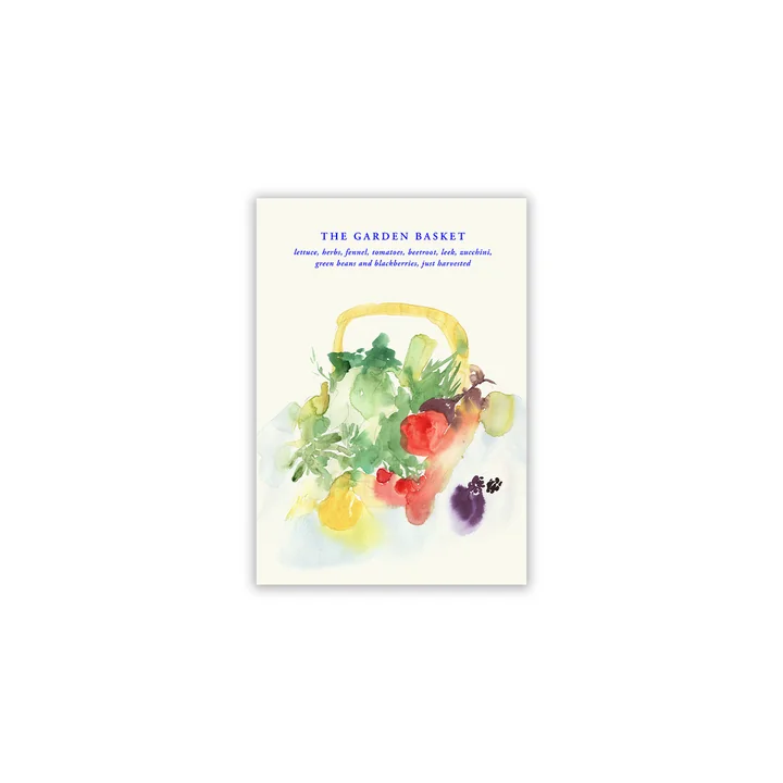 Paper Collective - The Garden Basket Poster, A4