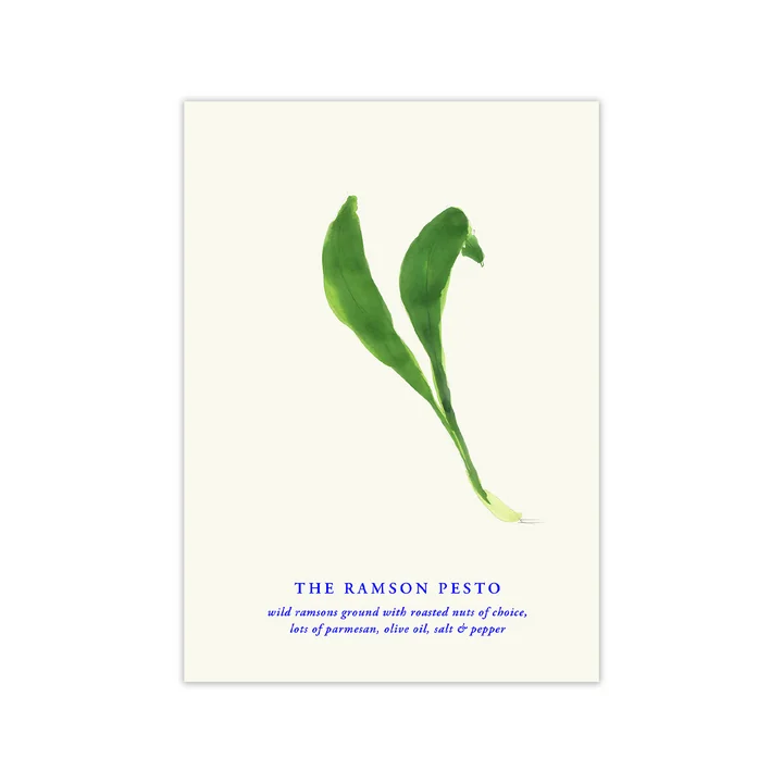 Paper Collective - The Ramson Pesto Poster, 50 x 70 cm