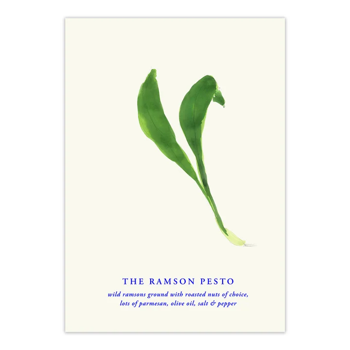 Paper Collective - The Ramson Pesto Poster, 70 x 100 cm