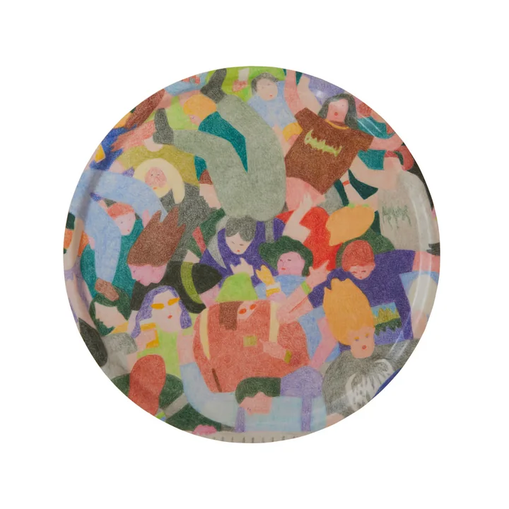 Paper Collective - Mosh Pit Tray, Ø 45 cm, multicolored