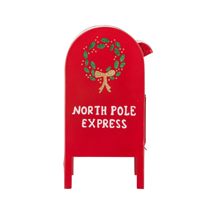 Bloomingville - Carlo letterbox Christmas decoration, red