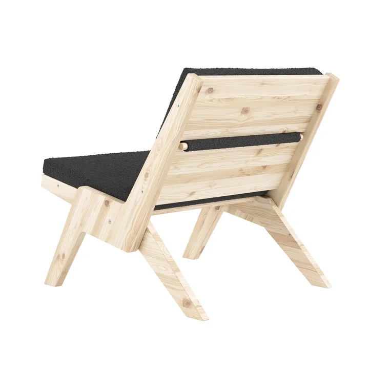 Karup Design - Sway Lounge Chair with seat cushion, natural pine / midnight grey