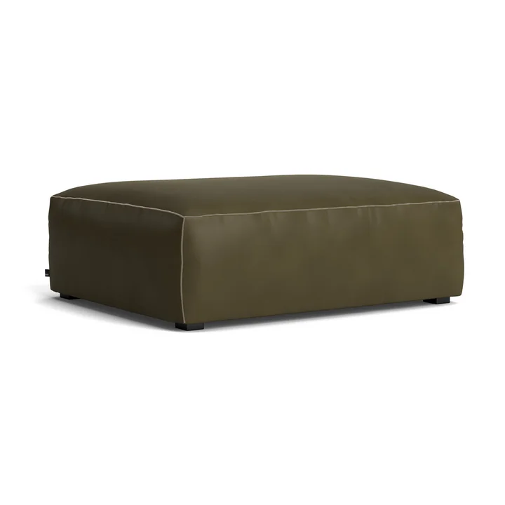 HAY - Mags Soft Ottoman S02 (S), forest (Sense) / seams: beige
