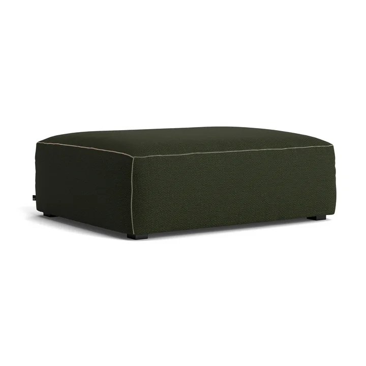HAY - Mags Soft Ottoman S02 (S), dark green (Maglia) / seams: beige