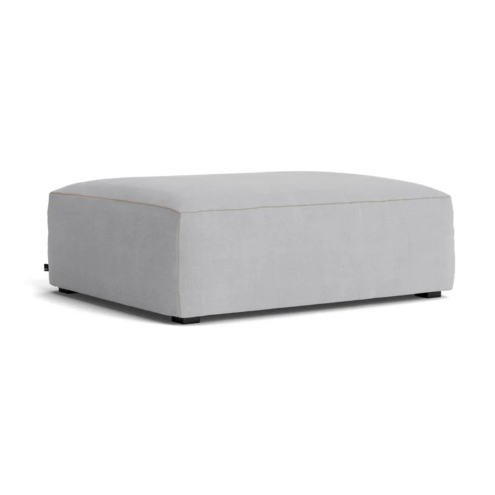 HAY - Mags Soft Ottoman S02 (S), light gray ( Linara 443) / seams: beige